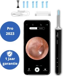 Reevi EarCleaner – 1 Jaar Garantie - Oorreiniger – Oorsmeer Verwijderaar – Mee Eters Verwijderen - Met Camera, Lamp En App Op Smartphone