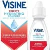 Visine Red Eye Hydrating Comfort XL - Oogdruppels Tegen Hooikoorts, Rode Ogen, Geïrriteerde Ogen, Droge Ogen & Brandende Ogen! (15ML)