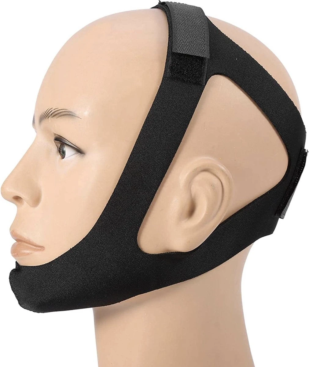 Merkloos MULTIGADGETS® - Snurkband - Anti Snurk Band - Hoofdband - Kinband 3 Merkloos MULTIGADGETS® - Snurkband - Anti Snurk Band - Hoofdband - Kinband