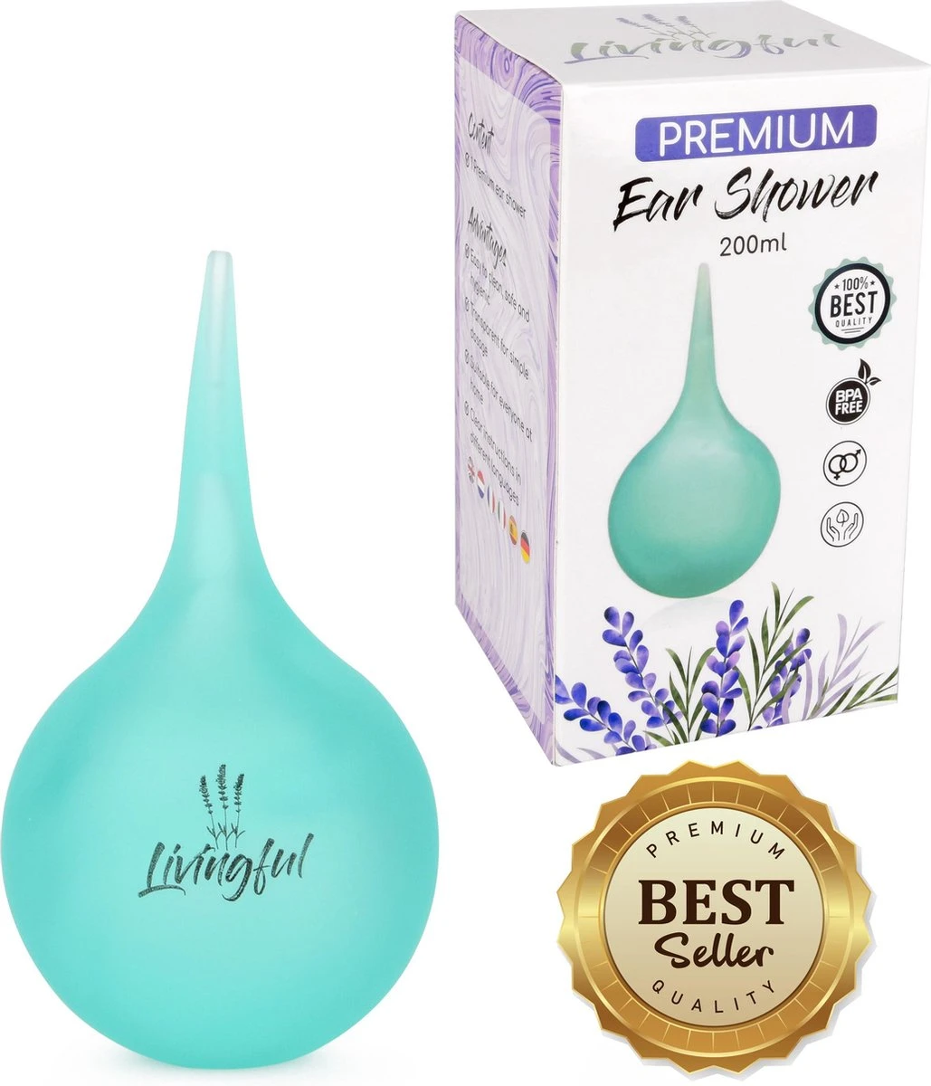 Livingful Premium Oorreiniger 200 Ml • Oorspuit Voor Zachte Reiniging Van Oorsmeer Door Oorspoeling Voor Baby's, Kinderen En Volwassenen • Doorzichtige Houder • Oordouche Oorreiniger • Professionele Oorreiniger • Oorreiniger Oorsmeer Verwijderaar 3 Livingful Premium Oorreiniger 200 Ml • Oorspuit Voor Zachte Reiniging Van Oorsmeer Door Oorspoeling Voor Baby's, Kinderen En Volwassenen • Doorzichtige Houder • Oordouche Oorreiniger • Professionele Oorreiniger • Oorreiniger Oorsmeer Verwijderaar