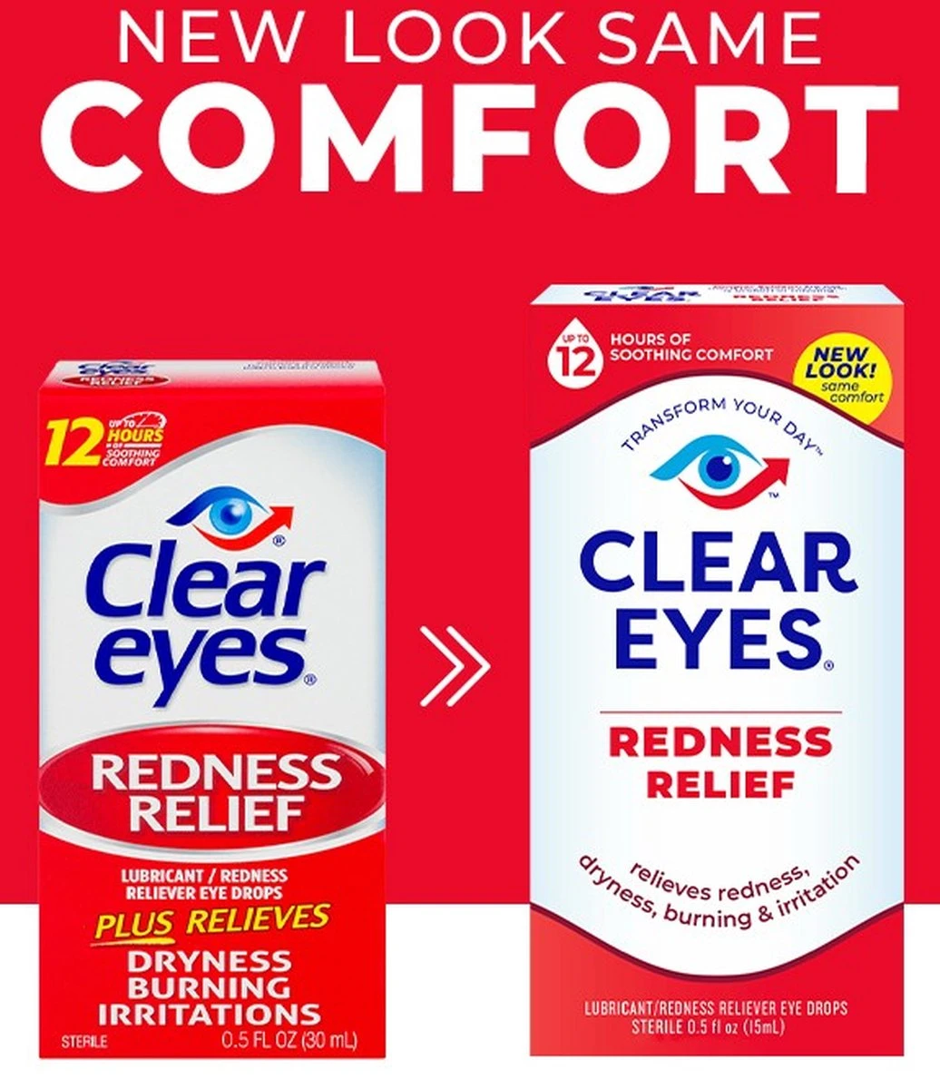 Clear Eyes Redness Relief XL - Oogdruppels Tegen Rode Ogen, Geïrriteerde Ogen & Brandende Ogen!(15ML) 5 Clear Eyes Redness Relief XL - Oogdruppels Tegen Rode Ogen, Geïrriteerde Ogen & Brandende Ogen!(15ML) - Afbeelding 3