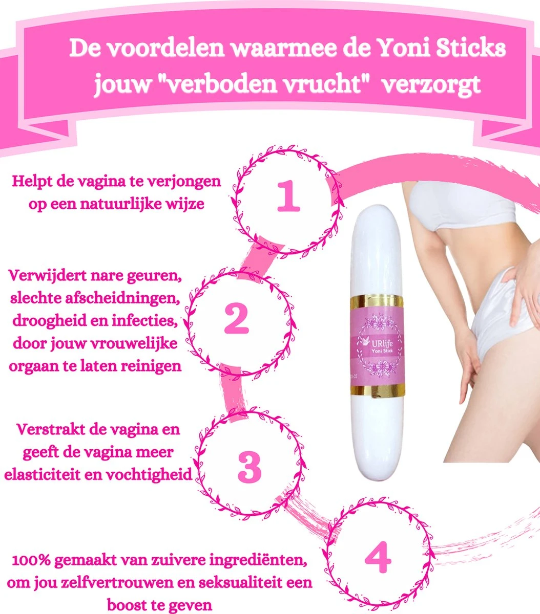 URlife® Verstrakkende Stick- 100% Natuurlijke- Vaginale Gezondheid + Vagina Verstrakking- Intieme Verzorging + Reiniging- Helpt Tegen Infecties + Geur 11 URlife® Verstrakkende Stick- 100% Natuurlijke- Vaginale Gezondheid + Vagina Verstrakking- Intieme Verzorging + Reiniging- Helpt Tegen Infecties + Geur - Afbeelding 9