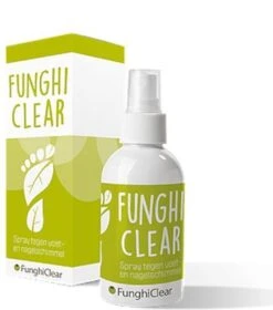 Funghi Clear Schimmelspray | Kalknagel Behandeling - Middel Voor Behandeling Van Kalknagels, Schimmelnagels En Voetschimmel, Zwemmerseczeem