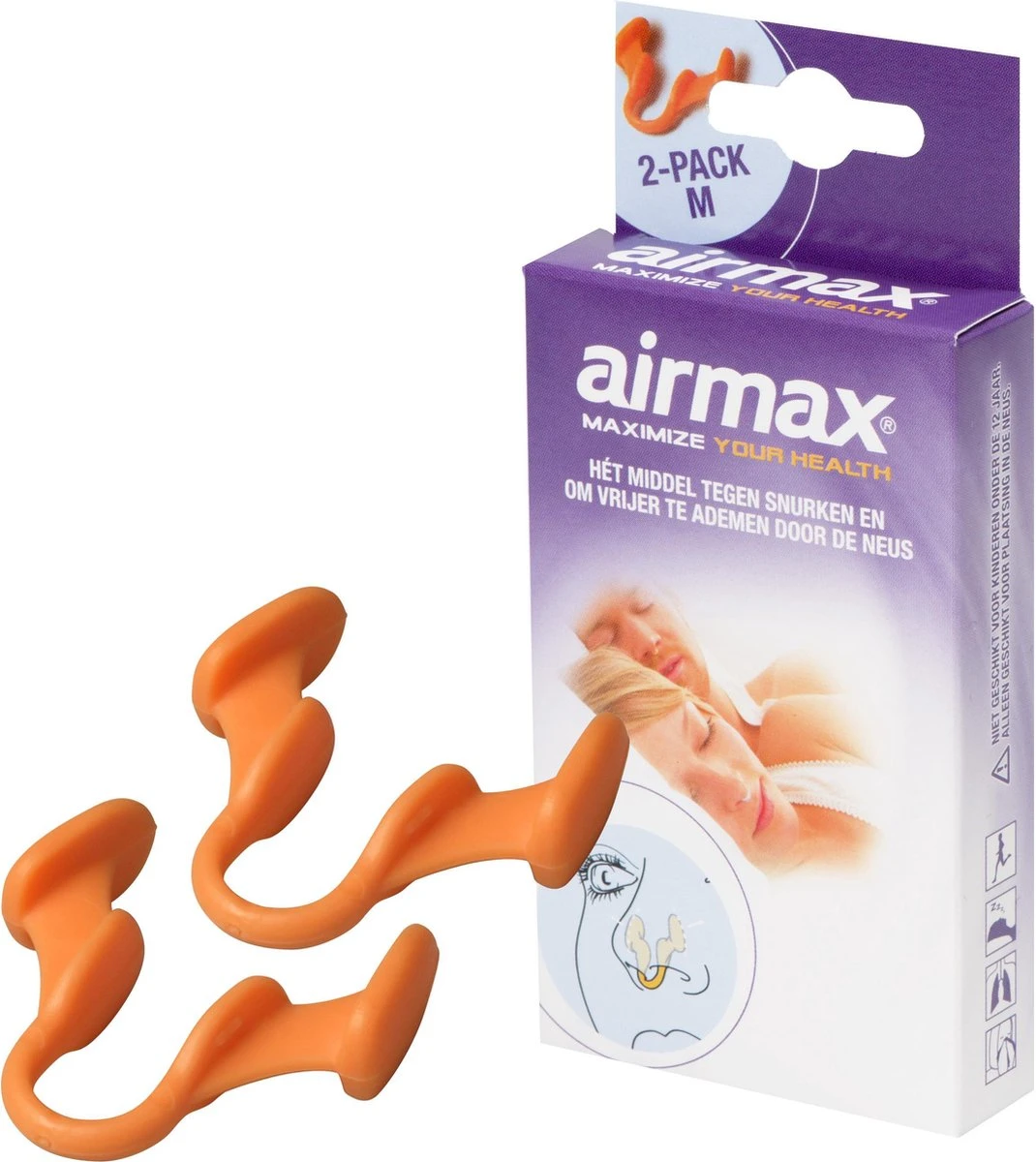 2 Verpakkingen Airmax Neusspreider Vermindert Snurken En Ter Verbetering Van De Neusademhaling, Medium 2 Stuks. 5 2 Verpakkingen Airmax Neusspreider Vermindert Snurken En Ter Verbetering Van De Neusademhaling, Medium 2 Stuks. - Afbeelding 3