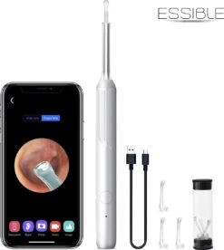 ESSIBLE Oorsmeer Verwijderaar - Oren Schoonmaken - Wifi Oorcamera