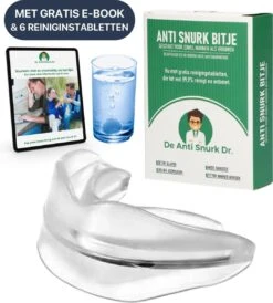 Anti Snurk Beugel Incl. Reinigingstabletten Bitje Antisnurk Snurken - Snurk Producten - Strips - Neusspreider - AntiSnurkDr®