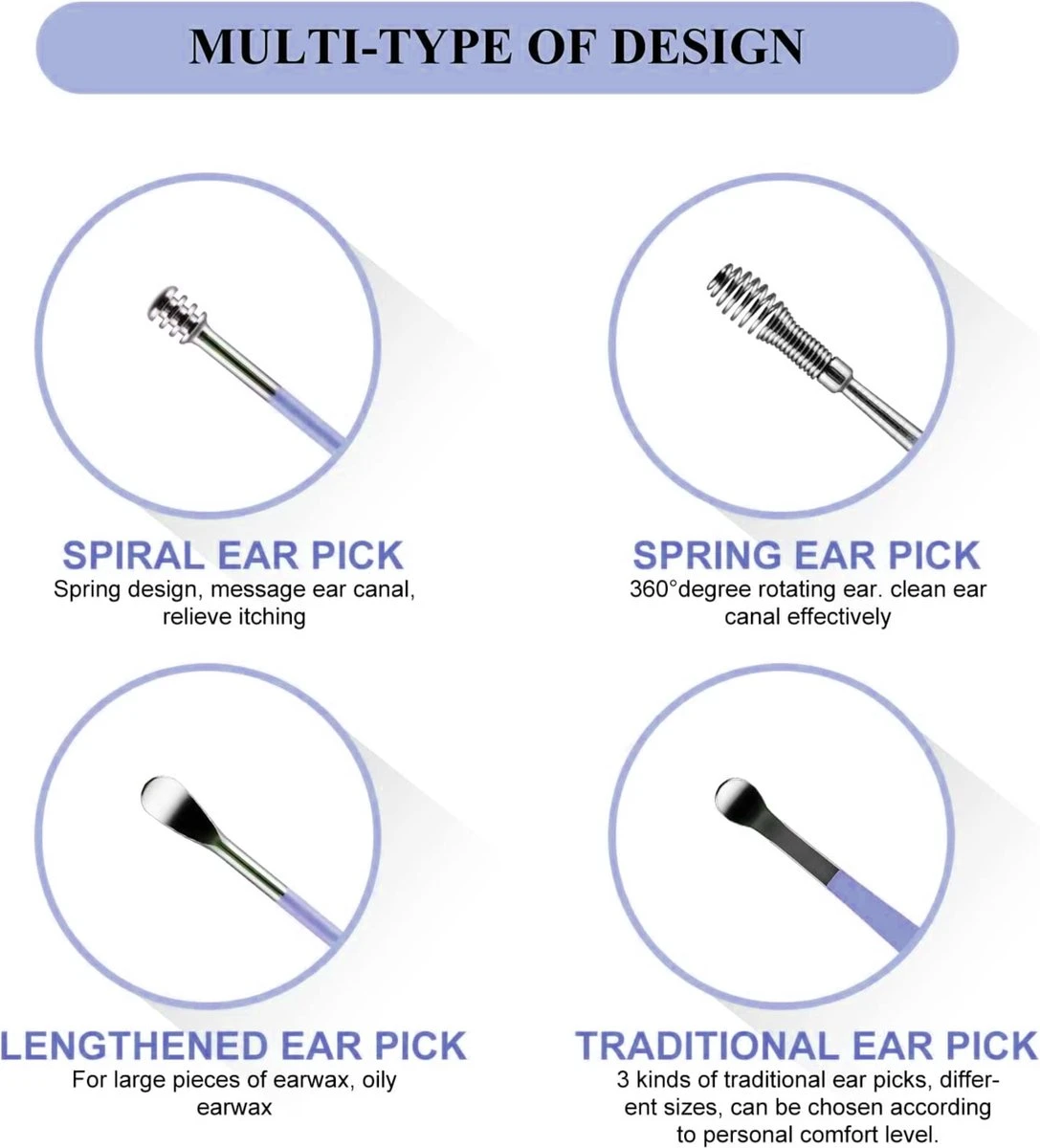 Merkloos Oorsmeer Verwijderaar Set -6 Delige - Oorreiniger - RVS Ear Cleaner - RVS Oorsmeer Verwijderaar-blauw-EL000103 6 Merkloos Oorsmeer Verwijderaar Set -6 Delige - Oorreiniger - RVS Ear Cleaner - RVS Oorsmeer Verwijderaar-blauw-EL000103 - Afbeelding 4