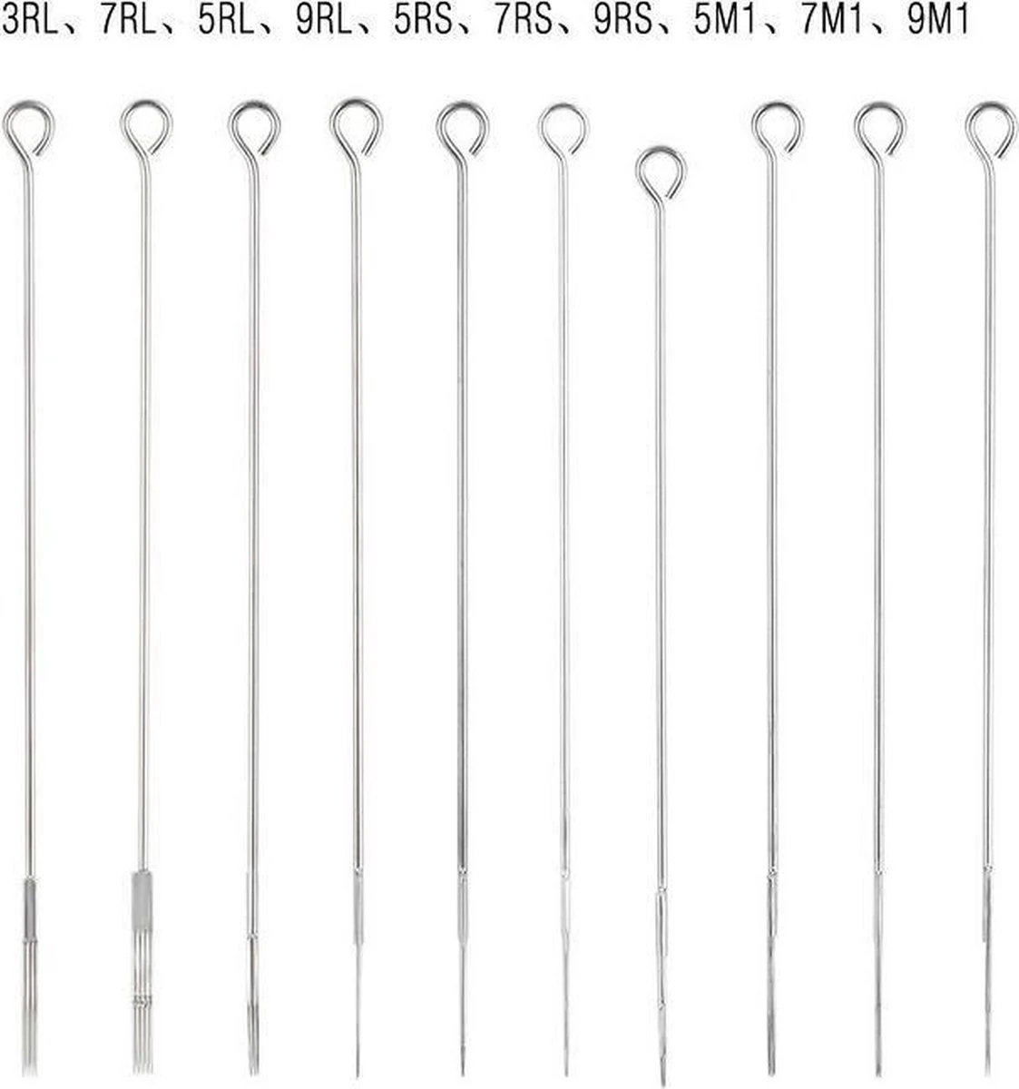 ACTIEPRIJS! 50 Tattoo Naalden, Gesteriliseerde Tatoeage Naalden In Verschillende Maten 8 ACTIEPRIJS! 50 Tattoo Naalden, Gesteriliseerde Tatoeage Naalden In Verschillende Maten - Afbeelding 6