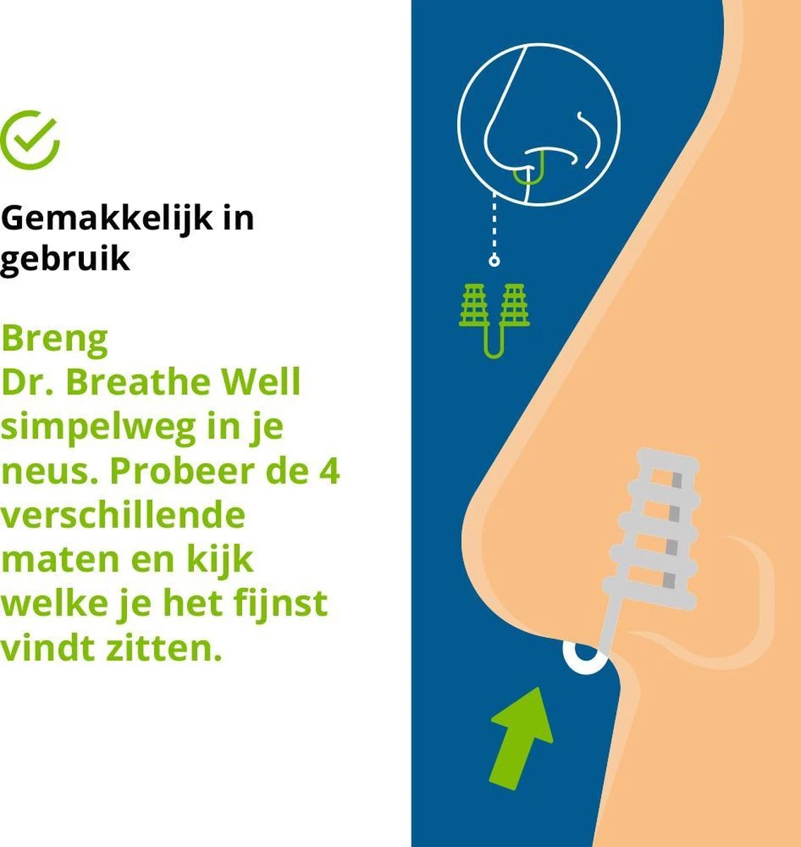 Dr. Breathe Well – 4 Maten Anti Snurk Neusspreider 8 Dr. Breathe Well – 4 Maten Anti Snurk Neusspreider - Afbeelding 6