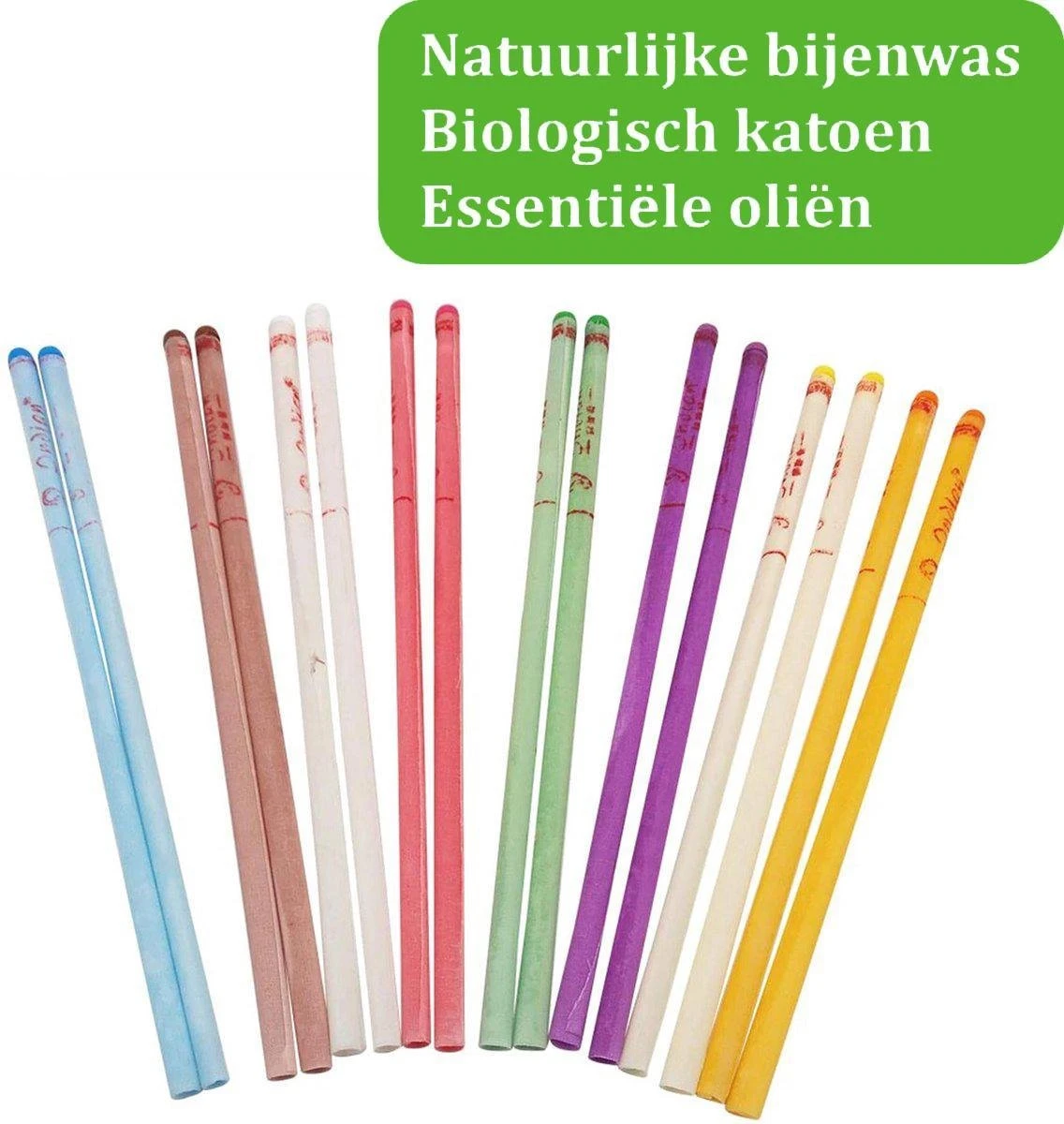 Merkloos Natuurlijke Oorkaarsen Voordeelpakket - 10 Paar - 20 Stuks - Oor Reiniger - Oorsmeer Verwijderaar - 100% Natuurlijke Bijenwas - Earwax Remover - Oorkaars - Multicolored Oorkaars - Scented Beeswax Oorkaars 6 Merkloos Natuurlijke Oorkaarsen Voordeelpakket - 10 Paar - 20 Stuks - Oor Reiniger - Oorsmeer Verwijderaar - 100% Natuurlijke Bijenwas - Earwax Remover - Oorkaars - Multicolored Oorkaars - Scented Beeswax Oorkaars - Afbeelding 4