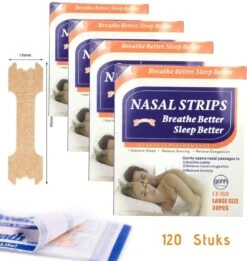 Gohh Neusstrips 120 Stuks (Large) Beter Ademen - Anti Snurk Pleisters