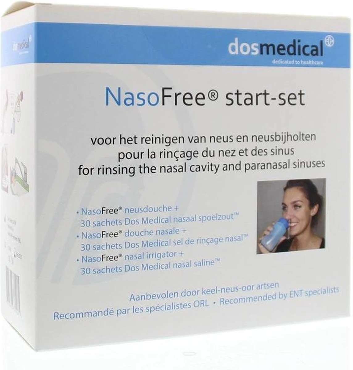 NasoFree® Neusdouche Startset Met 30 Zakjes Nasaal Spoelzout 5 NasoFree® Neusdouche Startset Met 30 Zakjes Nasaal Spoelzout - Afbeelding 3