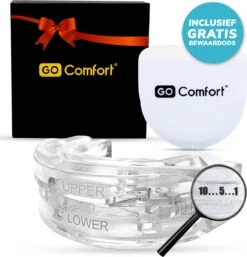 Anti Snurk Oplossing - GO COMFORT PRO CLICK® - Anti Snurk Beugel Op Maat - Voor Zware Snurkers - Geschikt Voor Mannen En Vrouwen