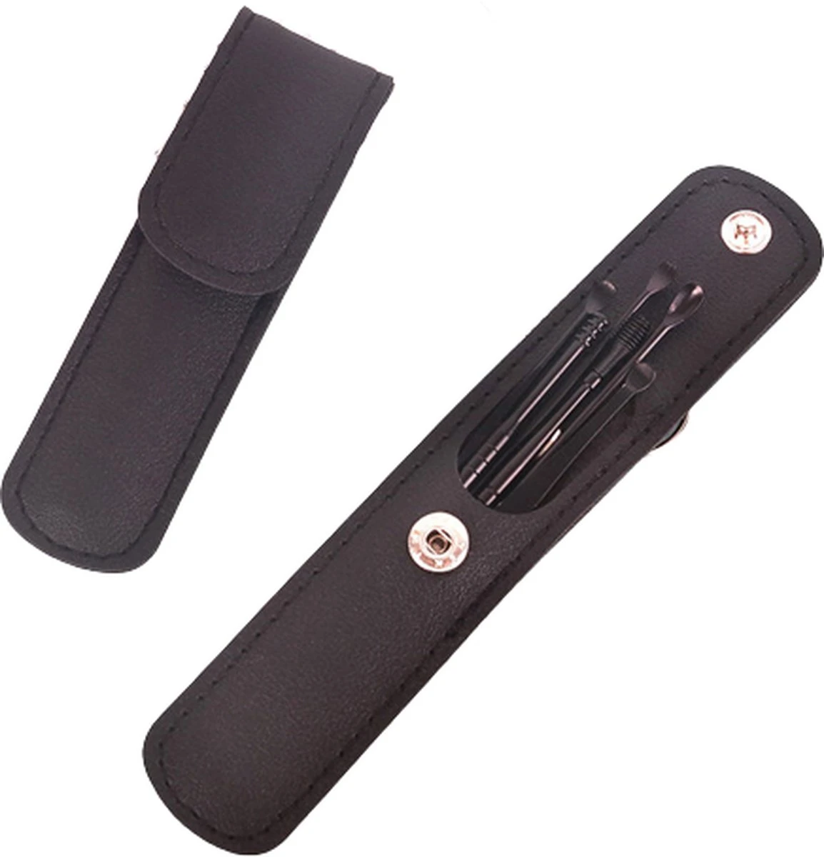 Triple J® Oorsmeer Verwijderaar Set - Oorverzorging - 6-delige Set - RVS - Zwart 3 Triple J® Oorsmeer Verwijderaar Set - Oorverzorging - 6-delige Set - RVS - Zwart