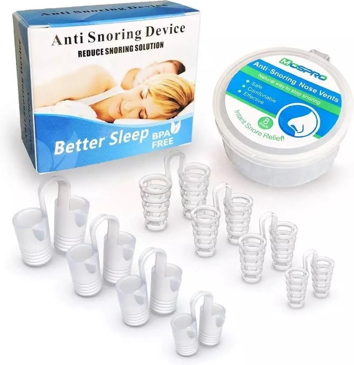 I&K Products Anti Snurk - Neusspreiders - Transpirant - 8 Maten 3 I&K Products Anti Snurk - Neusspreiders - Transpirant - 8 Maten