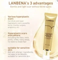LANBENA Littekencrème - Vermindert Zichtbaarheid Van Littekens – Acné En Striae Littekens - Herstelt De Huid - Litteken Crème Tube 30ml -Zelfzorg Winkel 1164x1200 5