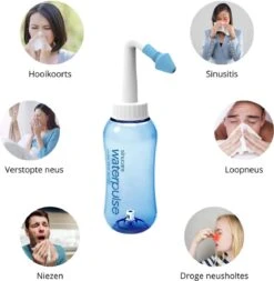 Waterpulse Neusdouche - Neusspoeler – Neusreiniger- 300ml - Tegen Hooikoorts – Bij Verstopte Neus – Bij Verkoudheid- Voor Volwassenen En Kinderen - Neusreiniger 2023
