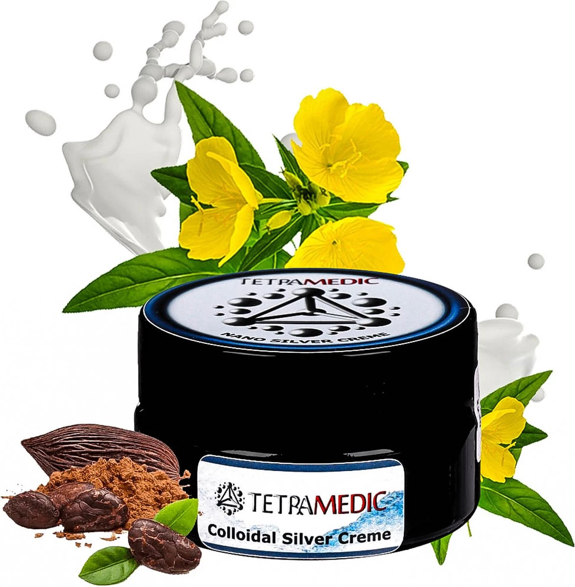 Colloïdaal Zilver Creme / Nano Zilver Creme - Tetra Silver Creme (50ml) 3 Colloïdaal Zilver Creme / Nano Zilver Creme - Tetra Silver Creme (50ml)