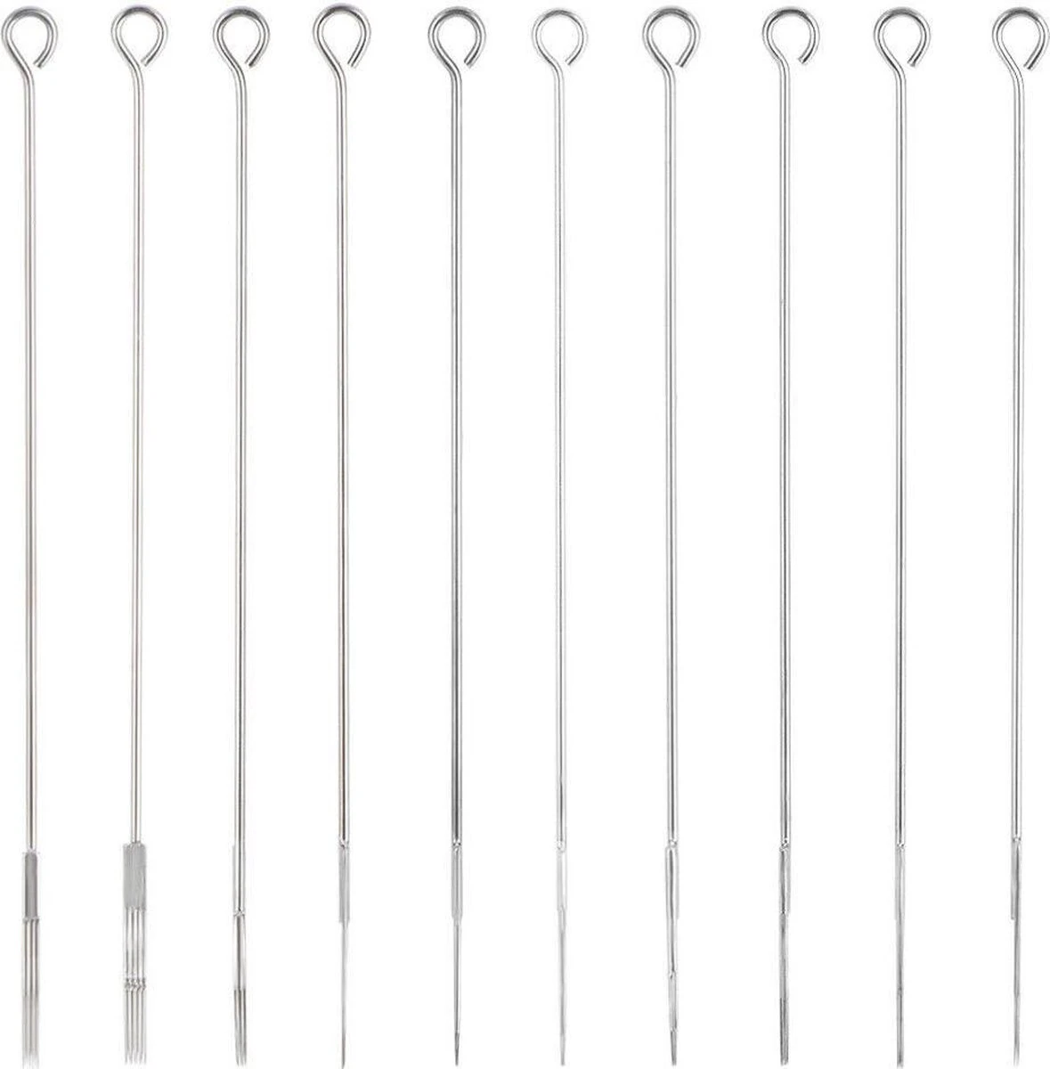 ACTIEPRIJS! 50 Tattoo Naalden, Gesteriliseerde Tatoeage Naalden In Verschillende Maten 6 ACTIEPRIJS! 50 Tattoo Naalden, Gesteriliseerde Tatoeage Naalden In Verschillende Maten - Afbeelding 4