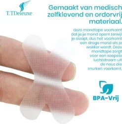 T.TDeluxe® Anti Snurk Pleisters – Mouthtape – Anti Snurk Producten – Mondpleister Tegen Snurken – Anti Snurk Strips, Mondtape, Slaaptape 15 T.TDeluxe® Anti Snurk Pleisters – Mouthtape – Anti Snurk Producten – Mondpleister Tegen Snurken – Anti Snurk Strips, Mondtape, Slaaptape -Zelfzorg Winkel 1180x1200