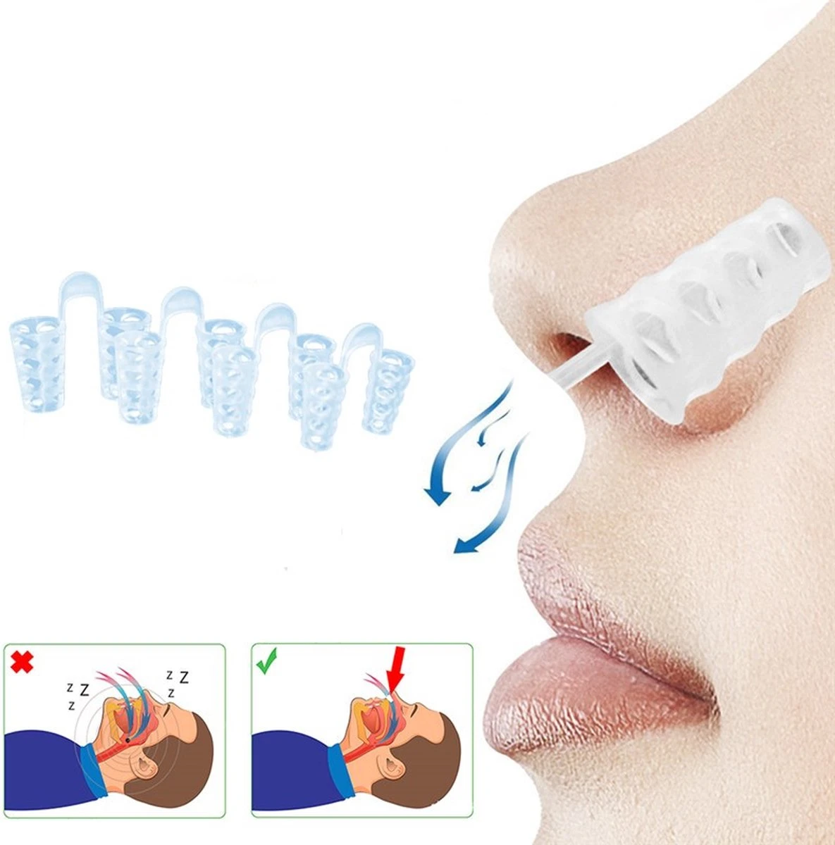 Anti Snurk Set 5-in-1 - Anti Snurk Beugel - Anti Snurk Producten - Anti Snurk Neusspreider - Anti Snurk Pleisters - Anti Snurk Clip 6 Anti Snurk Set 5-in-1 - Anti Snurk Beugel - Anti Snurk Producten - Anti Snurk Neusspreider - Anti Snurk Pleisters - Anti Snurk Clip - Afbeelding 4