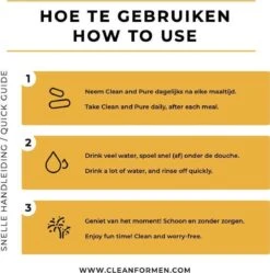 Clean & Pure For Men 280 Capsules | Vezel Supplement Met Psyllium Husk | + 8 Natuurlijke Ingrediënten | 100% Natuurlijke Darmreiniging Voor Mannen -Zelfzorg Winkel 1189x1200 4