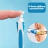 Supertarget EAR PRO Oorreiniger - Oorsmeer Verwijderaar - Milieuvriendelijk – Zacht & Veilig – Incl. 16 Herbruikbare Opzetstukjes - Oorreiniger – Ear Cleaner - Herbruikbare Wattenstaaf