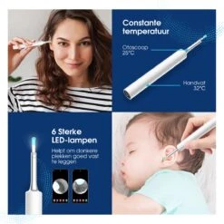 Oorsmeer Verwijderaar - Oorreiniger - Met Camera - Verbind Via WiFi - Wit 13 Oorsmeer Verwijderaar - Oorreiniger - Met Camera - Verbind Via WiFi - Wit -Zelfzorg Winkel 1199x1200