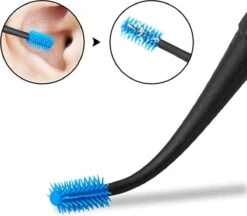 Doodadeals® Oorsmeer Verwijderaar – Spiraalvormig – Oorreiniger – Ear Cleaner – Zwart/Blauw – 1 Stuk