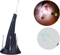 Luxe Elektrische Oorreiniger - Met 4 Opzetstukken - Oorsmeer Verwijderaar Spiraalvormig - Oren Schoonmaken - Ear Wax Cleaner - Earscratcher -Zelfzorg Winkel 1200x1091