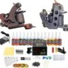 Complete Tattoo Set Met 2 Machines, 14 Tattoo Inkt, 20 Tatoeage Naalden, 50 Inktcups