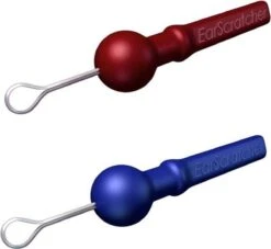 Veilige Oorreiniger EarScratcher Blauw/rood 2 Stuks