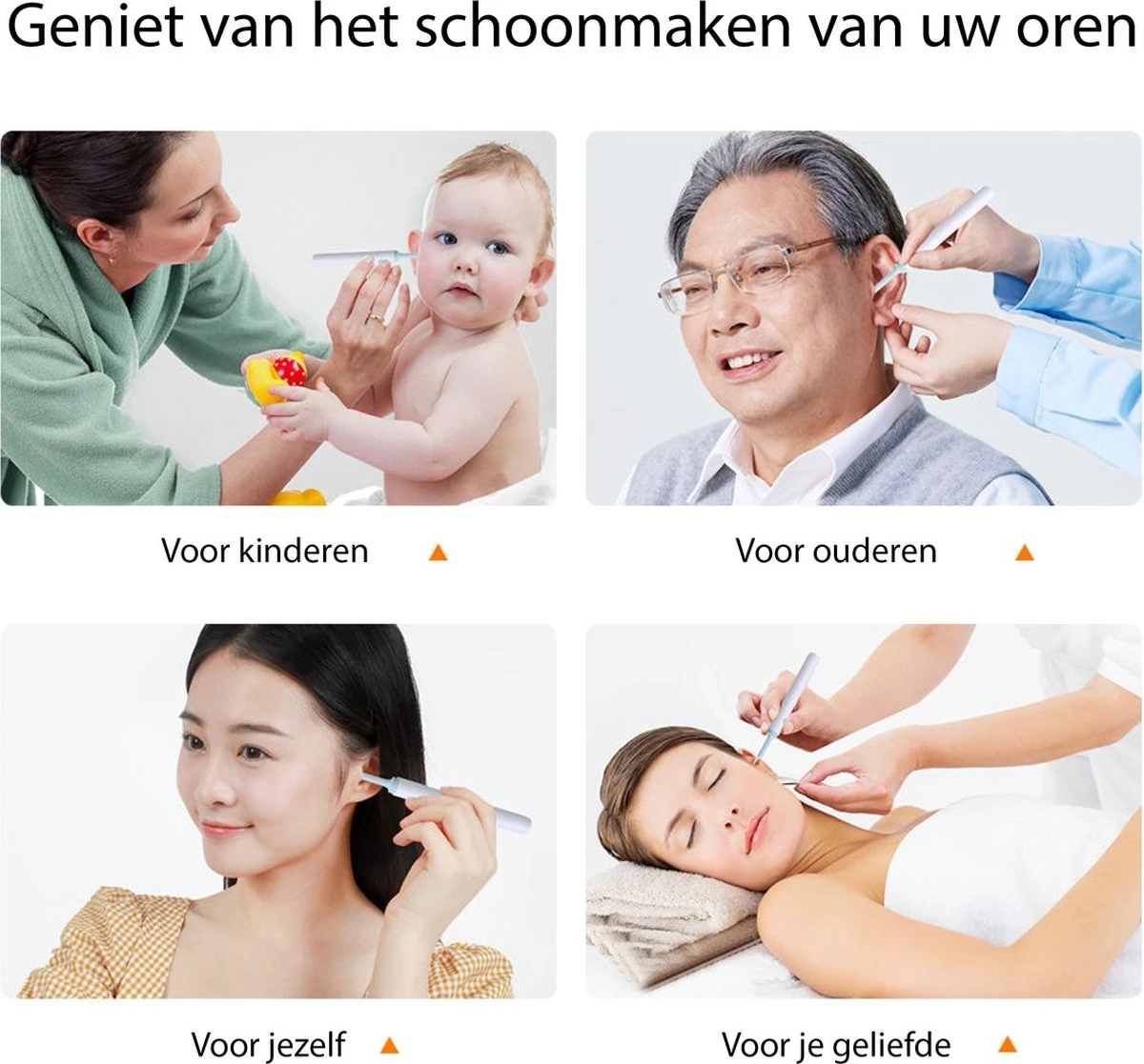 Oorsmeer Verwijderaar - Met Camera - Voor Oren, Neus En Mond - LED Licht - Wifi - Inclusief App - Professionele Oor Reiniger Zwart/Wit - Ear Cleaner - Ear Wax Cleaner - Oren Schoonmaken - Gemakkelijk En Veilig 7 Oorsmeer Verwijderaar - Met Camera - Voor Oren, Neus En Mond - LED Licht - Wifi - Inclusief App - Professionele Oor Reiniger Zwart/Wit - Ear Cleaner - Ear Wax Cleaner - Oren Schoonmaken - Gemakkelijk En Veilig - Afbeelding 5