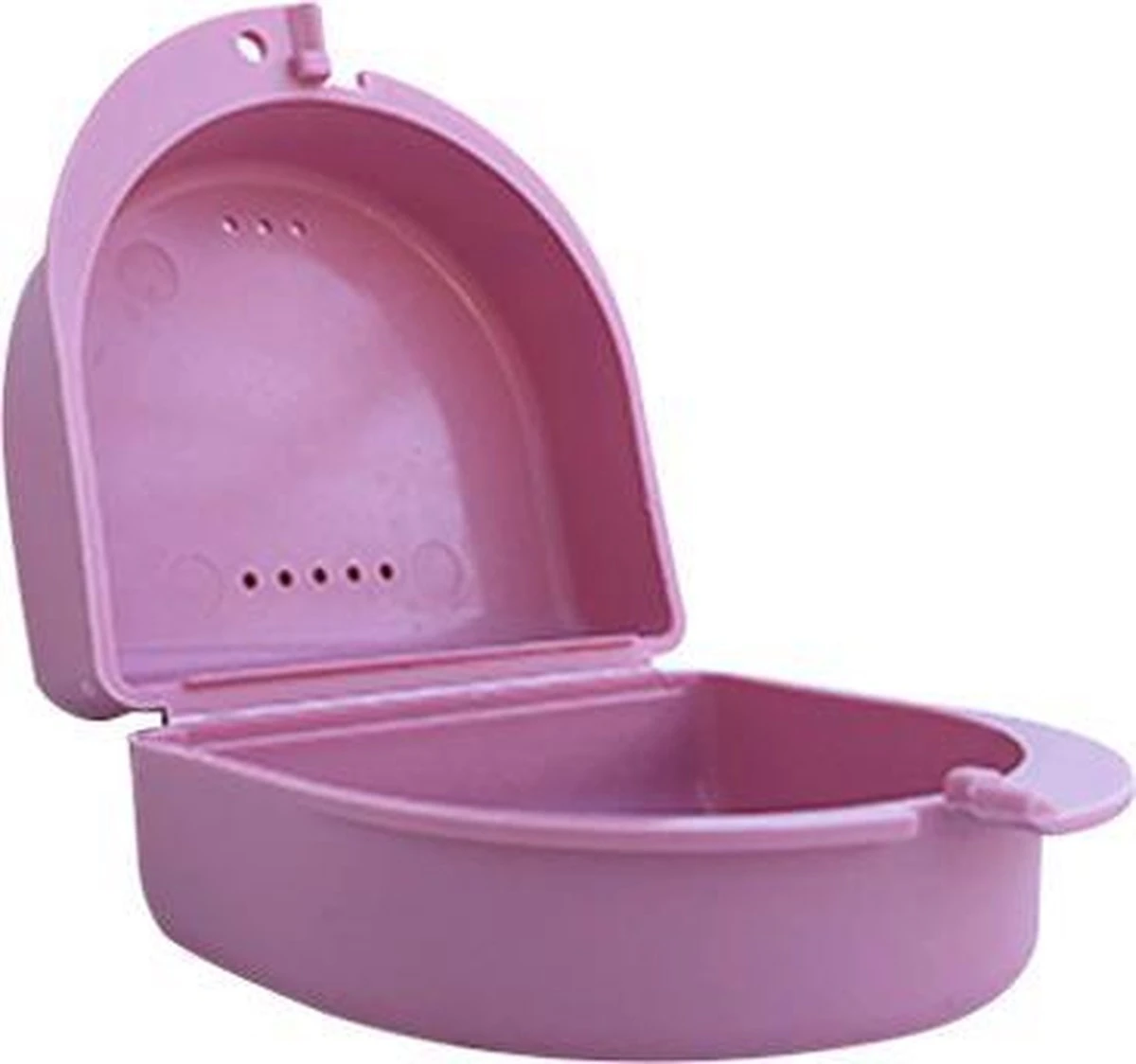 Merkloos Gebitsbakje Voor Protheses, Beugels, Bitjes - Roze - Medium 3 Merkloos Gebitsbakje Voor Protheses, Beugels, Bitjes - Roze - Medium
