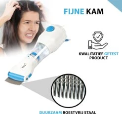 Lenx Elektrische Luizenkam - Luizenkammen - Vlooienkam - Luizenkam Elektrisch - Netenkam - Gratis Vergrootglas -Zelfzorg Winkel 1200x1124 6