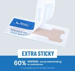 Resty® Anti-Snurk Neuspleisters - Nose Tape - Sandy Tan - 48 Stuks - Extra Sticky - Rediscover Breathing - Voor Een Optimale Ademhaling En Een Goede Nachtrust -Zelfzorg Winkel 1200x1127 3