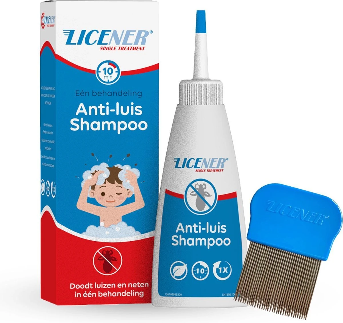Licener Luizenshampoo + Luizenkam - Combi Deal / Niet Goed Geld Terug - Zonder Dimethicon 2 Licener Luizenshampoo + Luizenkam - Combi Deal / Niet Goed Geld Terug - Zonder Dimethicon