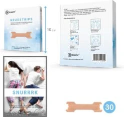 BLAUW® Neusstrips - Neuspleisters - Anti Snurk + E-book - Strips Met Hypoallergene Lijm - 30 Strips- Snurken - Neusstrips Snurken - Breathe Right -Zelfzorg Winkel 1200x1132 3