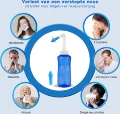 Novabeau Neusdouche Met 15 Extra Zoutzakjes En Neusspray - Neusspoeler Van 300 Ml Voor Hooikoorts En Verstopte Neus – Neusreiniger Voor Volwassenen En Kinderen – Neuspomp – Neti Pot 13 Novabeau Neusdouche Met 15 Extra Zoutzakjes En Neusspray - Neusspoeler Van 300 Ml Voor Hooikoorts En Verstopte Neus – Neusreiniger Voor Volwassenen En Kinderen – Neuspomp – Neti Pot -Zelfzorg Winkel 1200x1136 3