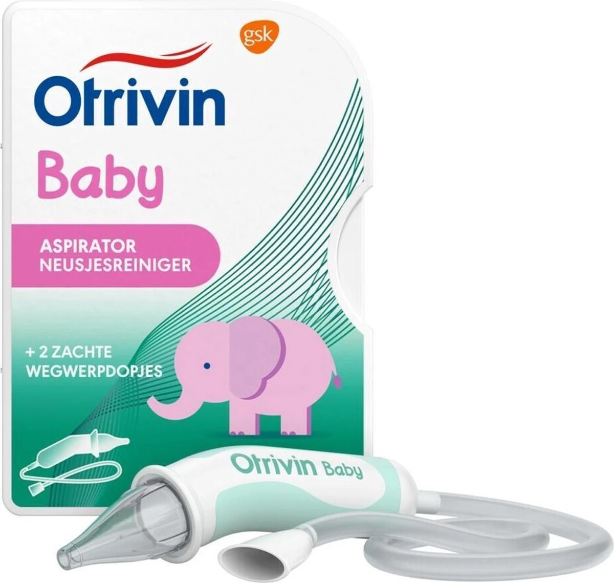Otrivin Baby Aspirator 1 Stuk - Neusjesreiniger 4 Otrivin Baby Aspirator 1 Stuk - Neusjesreiniger - Afbeelding 2