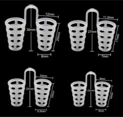 Anti-Snurkclips - 8 Stuks - 2 Types - 4 Verschillende Maten - Transparant - Neusspreiders -Zelfzorg Winkel 1200x1144 5