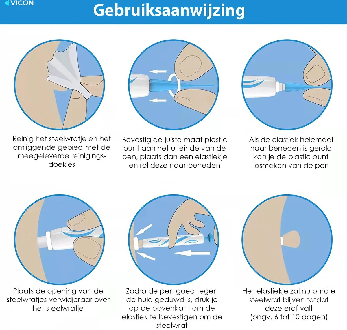 Vicon Steelwratjes Verwijderen Pro - 2-8MM - Pijnloos En Snel - Incl. Huidpleisters - Skin Tags Verwijderen - Wrattenverwijderaar - Steelwratten Pen 6 Vicon Steelwratjes Verwijderen Pro - 2-8MM - Pijnloos En Snel - Incl. Huidpleisters - Skin Tags Verwijderen - Wrattenverwijderaar - Steelwratten Pen - Afbeelding 4