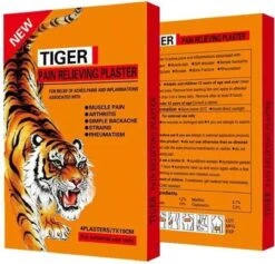 Tiger Pain Relief Pijn Pleister 10 Pakken| Dé Tijgerbalsem Pleister 40 Stuks Warmtepleister - Warmtepleisters - Tijgerbalsem - Nekpijn - Rugpijn -Spierpijn - Stijve Spieren - Pijnverlichting - Blessures - Pleister - Tijgerbalsem - 10x4 Stuks