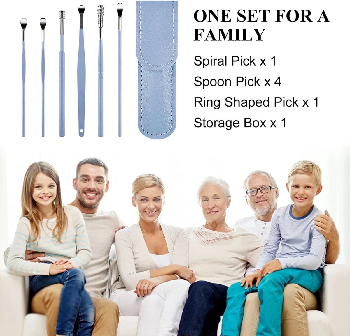 Merkloos Oorsmeer Verwijderaar Set -6 Delige - Oorreiniger - RVS Ear Cleaner - RVS Oorsmeer Verwijderaar-blauw-EL000103 8 Merkloos Oorsmeer Verwijderaar Set -6 Delige - Oorreiniger - RVS Ear Cleaner - RVS Oorsmeer Verwijderaar-blauw-EL000103 - Afbeelding 6