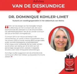 Co Enzym Q10 –Antioxidanten - Anti Age - NUTRIMEA – 120 Capsules -Zelfzorg Winkel 1200x1164 4
