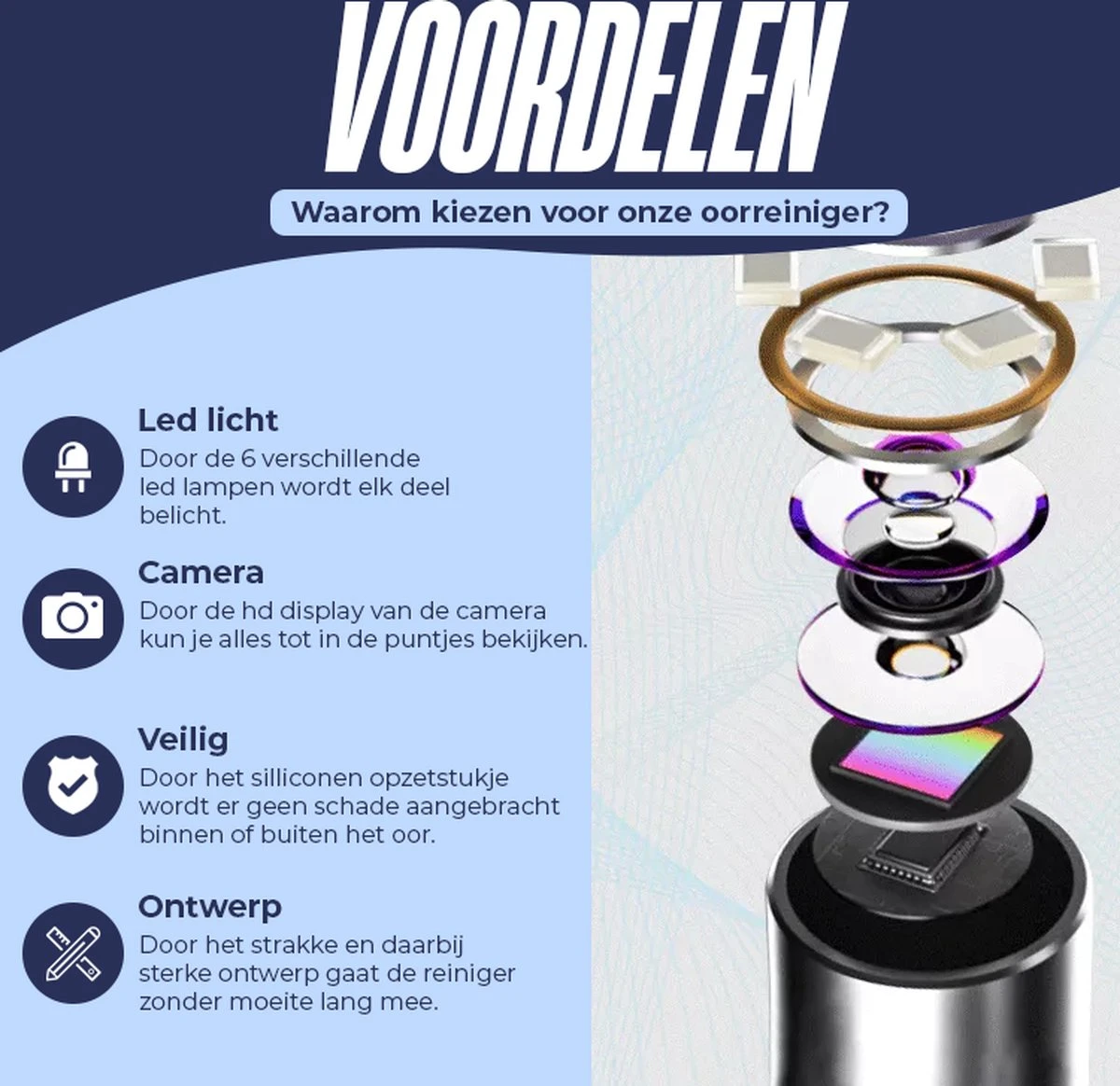 Professionele Oorsmeer Verwijderaar - Uitgebreide Set - Met Camera - En App - Oor Reiniger - Oorreiniger - Otoscoop - Ear Wax Cleaner - Oren Schoonmaken - Oorreiniger - Oorreiniger Oorsmeer Verwijderaar - Cadeau Voor Man - Sinterklaas Cadeautjes 10 Professionele Oorsmeer Verwijderaar - Uitgebreide Set - Met Camera - En App - Oor Reiniger - Oorreiniger - Otoscoop - Ear Wax Cleaner - Oren Schoonmaken - Oorreiniger - Oorreiniger Oorsmeer Verwijderaar - Cadeau Voor Man - Sinterklaas Cadeautjes - Afbeelding 8