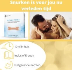 BLAUW® Neusstrips - Neuspleisters - Anti Snurk + E-book - Strips Met Hypoallergene Lijm - 30 Strips- Snurken - Neusstrips Snurken - Breathe Right -Zelfzorg Winkel 1200x1165 6