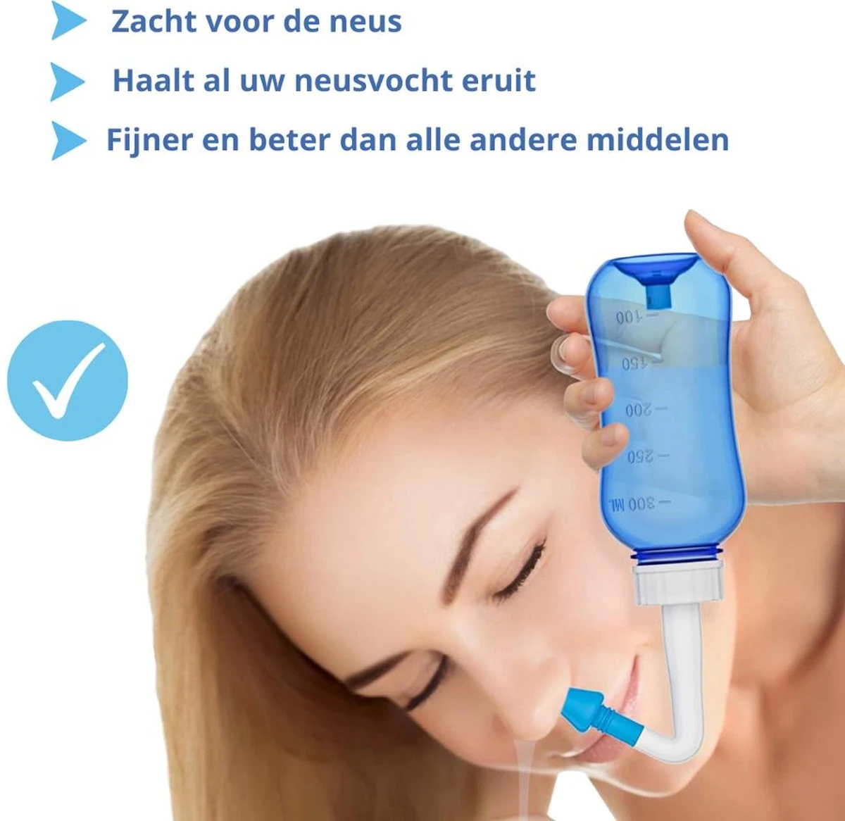 Waterpulse Neusdouche - Neusspoeler – Neusreiniger- 300ml - Tegen Hooikoorts – Bij Verstopte Neus – Bij Verkoudheid- Voor Volwassenen En Kinderen - Neusreiniger 2023 7 Waterpulse Neusdouche - Neusspoeler – Neusreiniger- 300ml - Tegen Hooikoorts – Bij Verstopte Neus – Bij Verkoudheid- Voor Volwassenen En Kinderen - Neusreiniger 2023 - Afbeelding 5