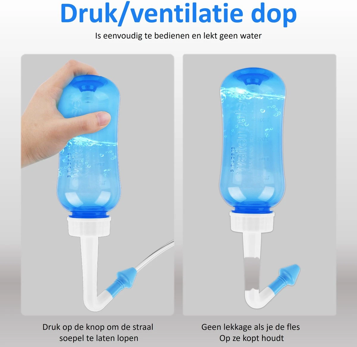 Neusdouche - Neusspoeler - Tegen Verkoudheid En Hooikoorts - Blauw 6 Neusdouche - Neusspoeler - Tegen Verkoudheid En Hooikoorts - Blauw - Afbeelding 4