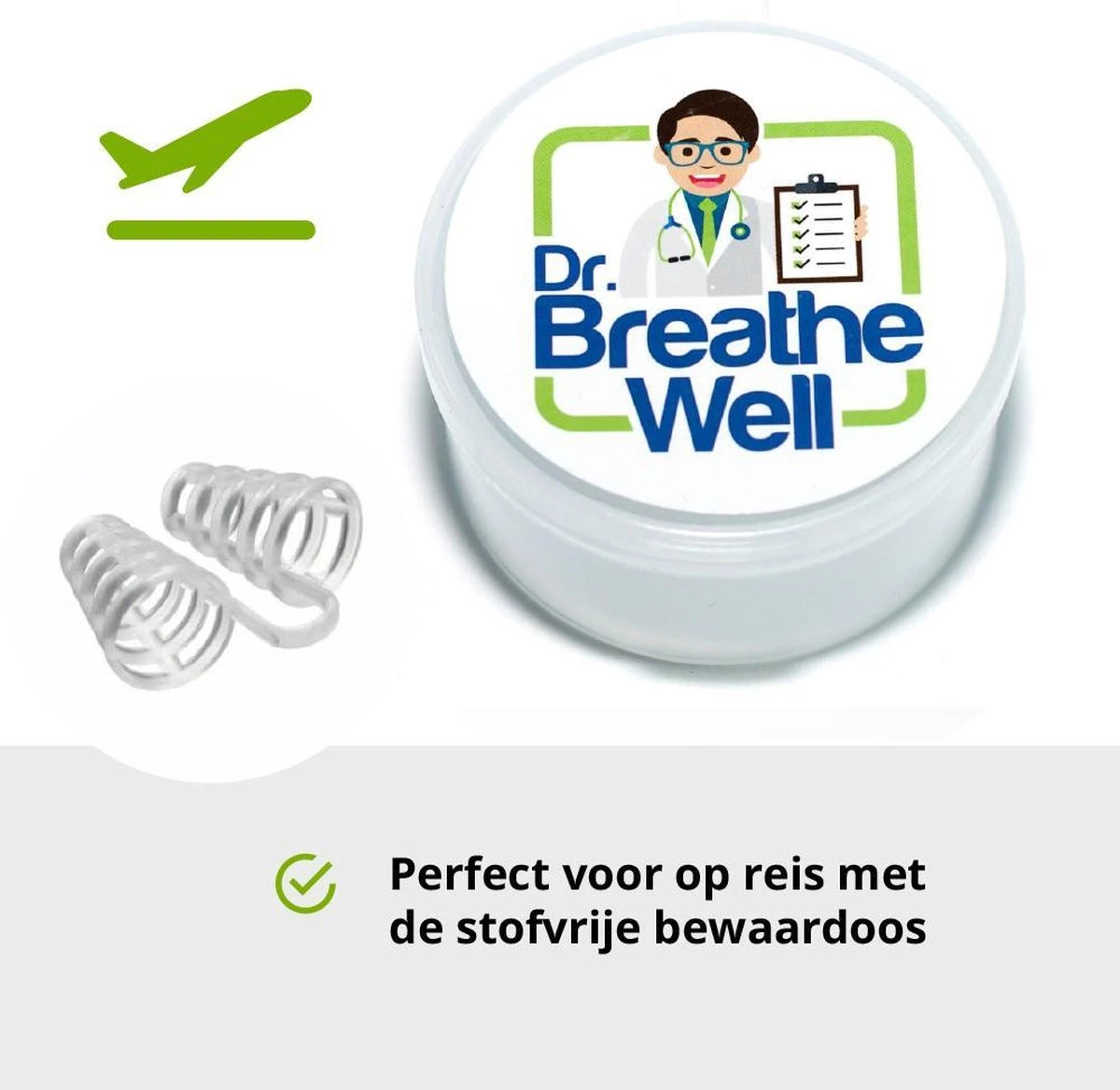 Dr. Breathe Well – 4 Maten Anti Snurk Neusspreider 7 Dr. Breathe Well – 4 Maten Anti Snurk Neusspreider - Afbeelding 5